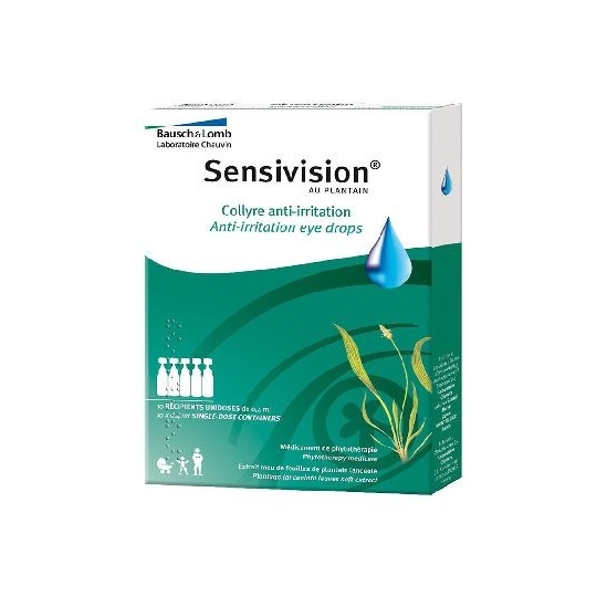 SENSIVISION Plantain Collyre Anti-Irritation Unidose boite de 10