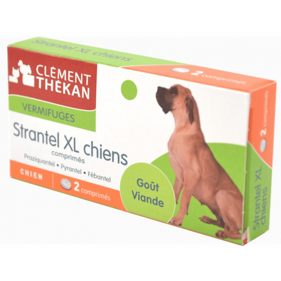 CLEMENT T STRANTEL XL VERM CHIENS BTE 2