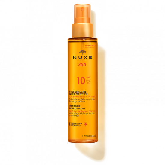 Nuxe Sun huile bronzante visage et corps SPF10 spray 150ml