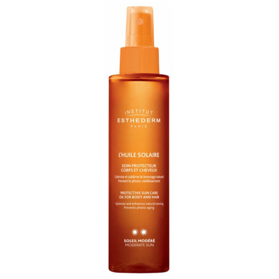 Esthederm L'Huile Solaire Soin Protecteur Corps et Cheveux Soleil Fort 150 ml