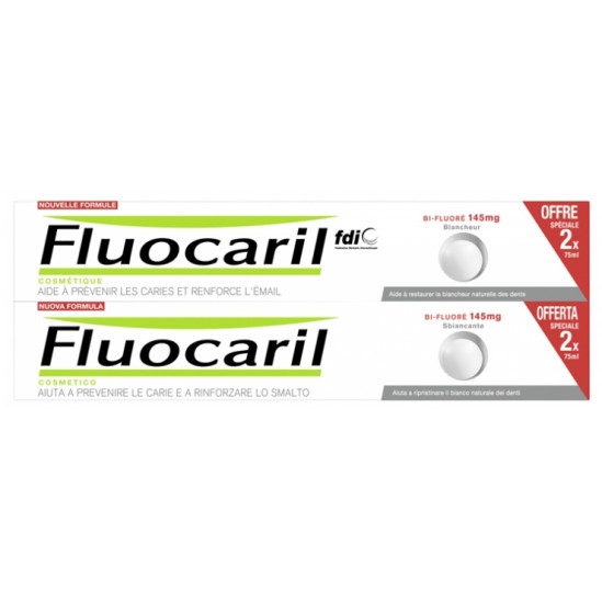 Fluocaril blancheur dentifrice duo 75ml