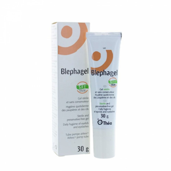 Thea blephagel sft technology gel sterile hygiene paupiere cils 30g