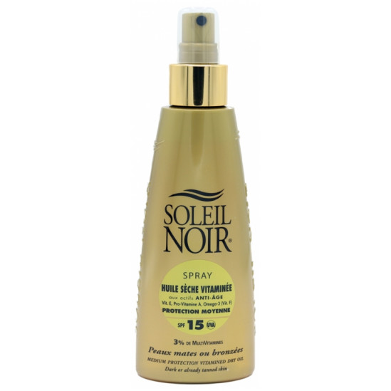 Soleil noir spray huile sèche vitaminée SPF15 150ml