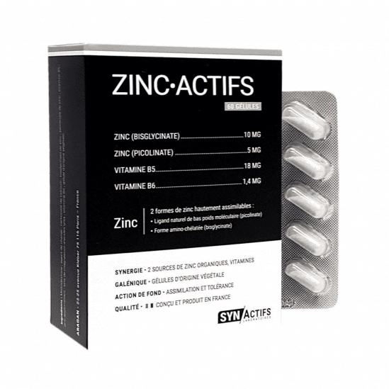 ARAGAN ZINC-ACTIFS 60 GELULES