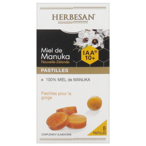 HERBESAN Miel de MANUKA IAA10 Pastilles