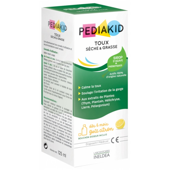 PEDIAKID SIROP TOUX SECHEampGRASSE 125ML