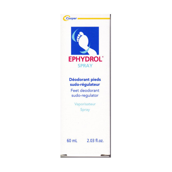 EPHYDROL Spray Déodorant Pieds Régulateur 60ML