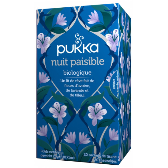 PUKKA INFUS NUIT PAISIBLE BIO BTE 20