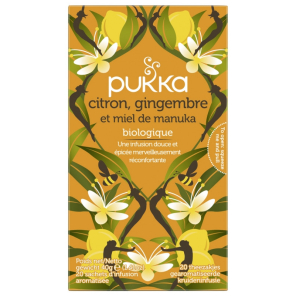 PUKKA INFUS CITRON/GING/MANUKA BIO BTE 20