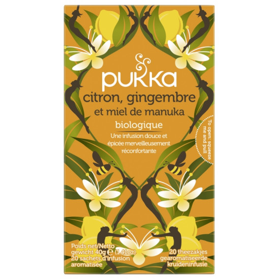 PUKKA INFUS CITRON/GING/MANUKA BIO BTE 20