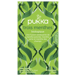 PUKKA INFUS TROIS MENTHES BIO BTE 20