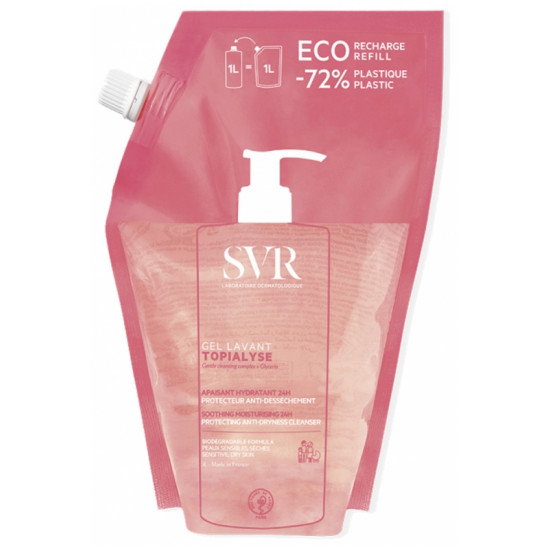 SVR TOPIALYSE GEL LAVANT ECO RECHARGE 1L