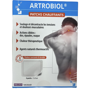 INELDEA Artrobiol Patchs Chauffants boite de 8
