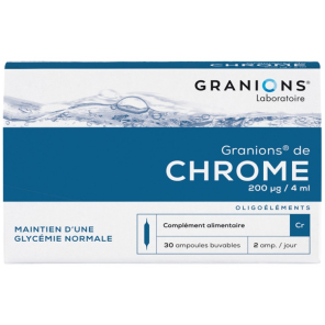 Ea Pharma Granions de Chrome 200ug 30 ampoules 