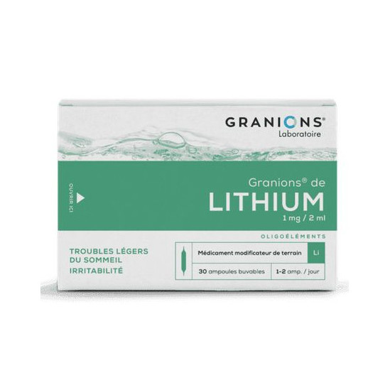 Ea Pharma Granions de Lithium 30 ampoules