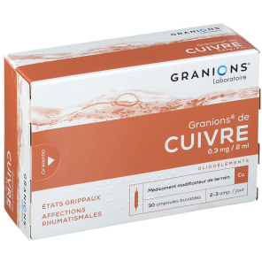 Granions de Cuivre 30 ampoules 