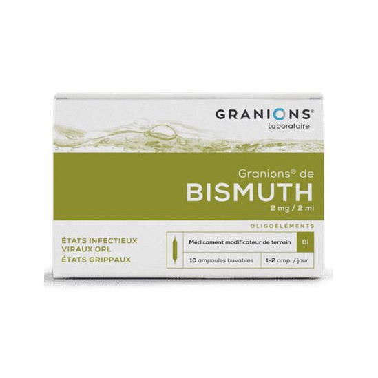 GRANIONS BISMUTH S BUV B/10AMP/2ML