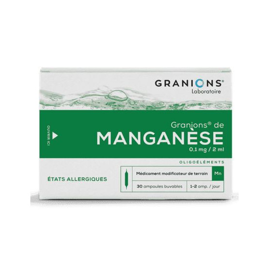 Granions® Manganèse 30 ampoules 2ml
