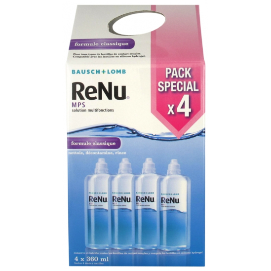 Renu Mps Solution Multifonctions Formule Clasique 4 X 360ml 