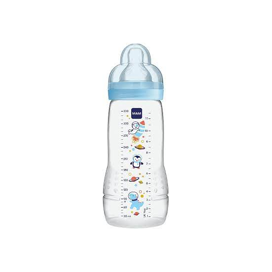 Mam biberon 2ème âge cercle bleu 330ml