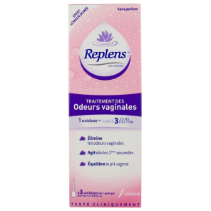 REPLENS Traitement des Odeurs Vaginales Unidoses boite de 3