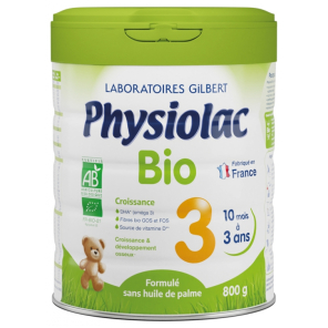 Physiolac Bio de 1 à 3 ans 800g