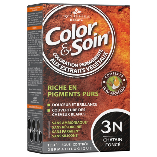 3 Chênes Color&Soin châtain foncé coloration permanente 3N