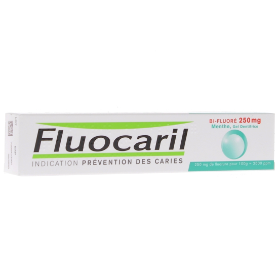 FLUOCARIL Gel dentifrice menthe bi-fluoré 250 mg - tube de 75 ml