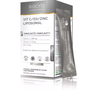 BIOCYTE Vit C/D3/Zinc Liposomal 14 Sticks