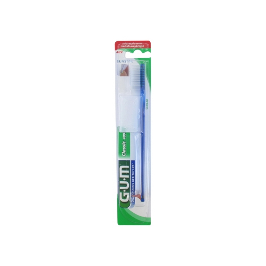 GUM Brosse à Dents Classic Souple 4 Rangs Compacte n°409