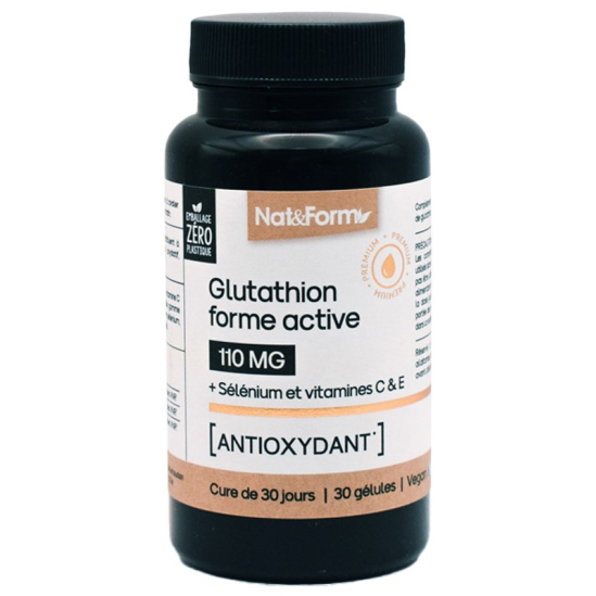 NAT&FORM Glutathion 30 Gélules