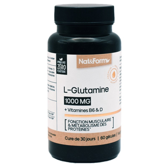 NAT&FORM L-Glutamine 60 Capsules