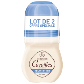 ROGÉ CAVAILLÈS Deodorant Anti-traces Roll On Absorb + 2x50ml