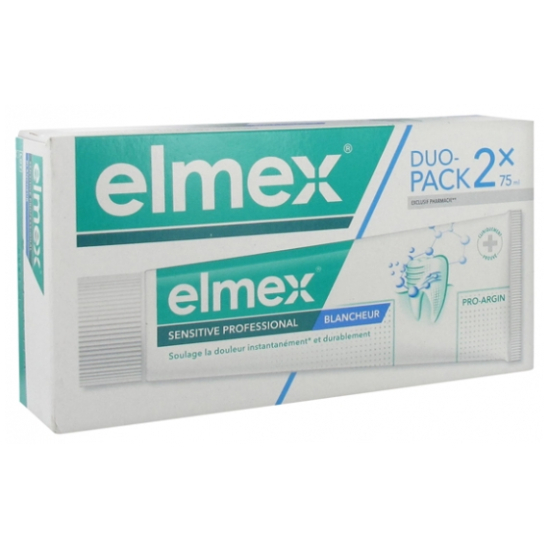ELMEX SENSITIVE PRO BLANCHEUR 2X75ML