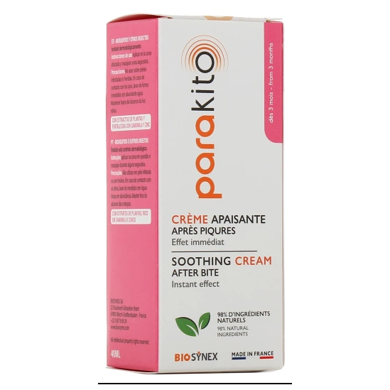 PARAKITO Crème Apaisante Après-Piqûres