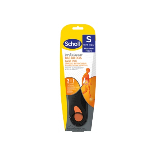 SCHOLL Semelles Anti-Douleur Bas du Dos TS (37,5-39,5) 1 Paire