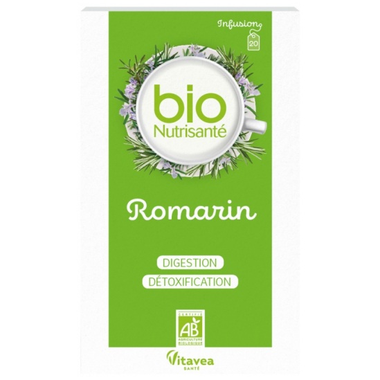 NUTRISANTE Infusion Romarin Bio Sachets boite de 20