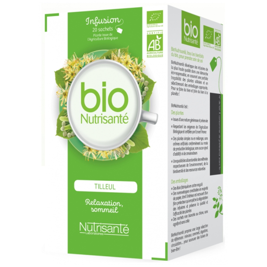 NUTRISANTE Infusion Tilleul Bio Sachets boite de 20