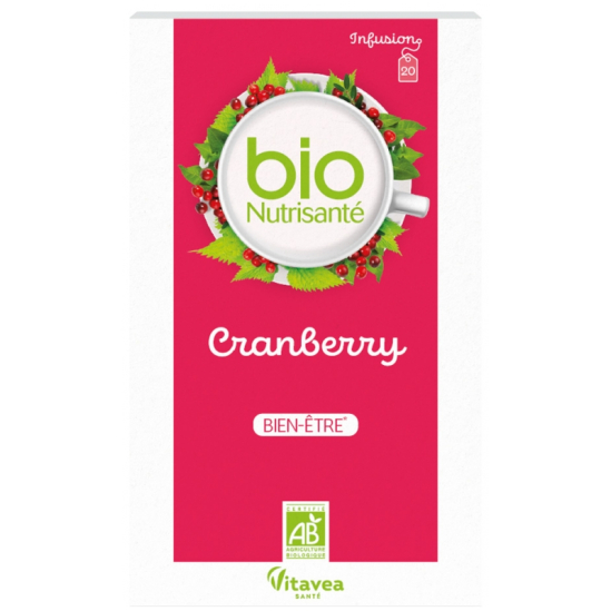 Nutrisanté Infusion Bio Cranberry 20 Sachets