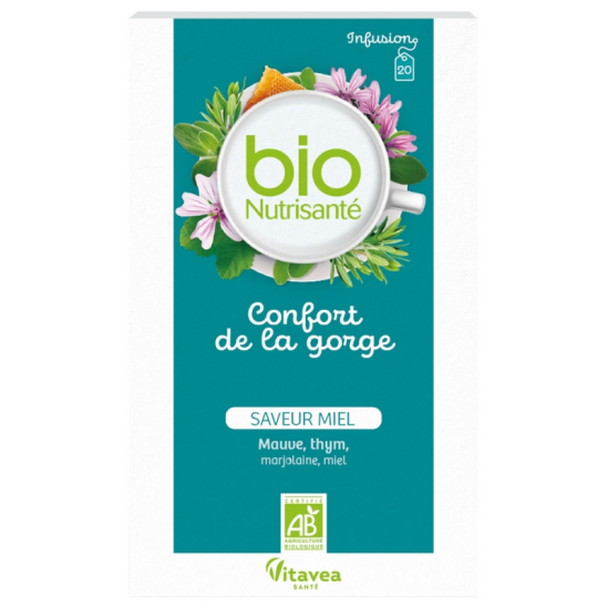 Nutrisanté Infusion Bio Confort de la Gorge 20 Sachets