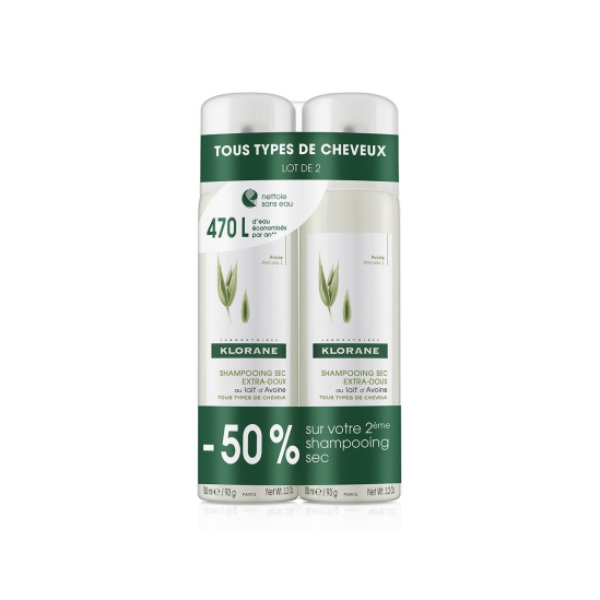 KLORANE SHP SEC AVOINE SPRAY 150MLX2