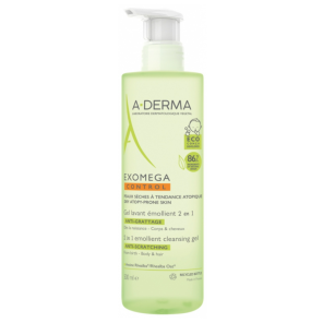 A-DERMA Exomega Control Gel Lavant Émollient 2en1 Anti-Grattage 500 ml