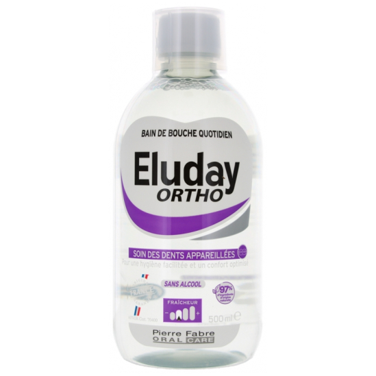 ELUDAY Ortho Bain de Bouche Quotidien 500 ml