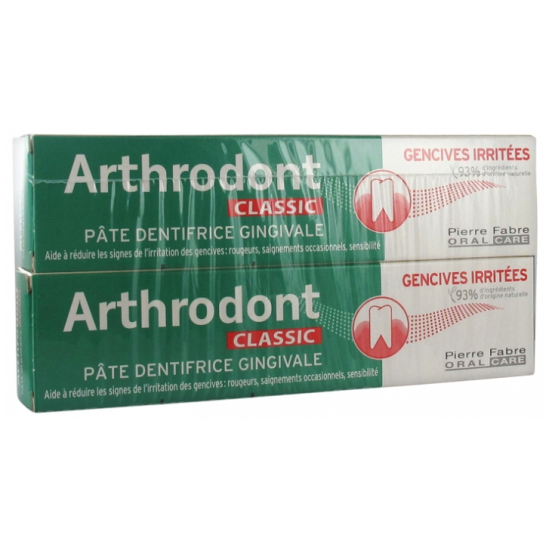 ARTHRODONT Classic Pâte Dentifrice Gingivale Lot de 2 x 75 ml