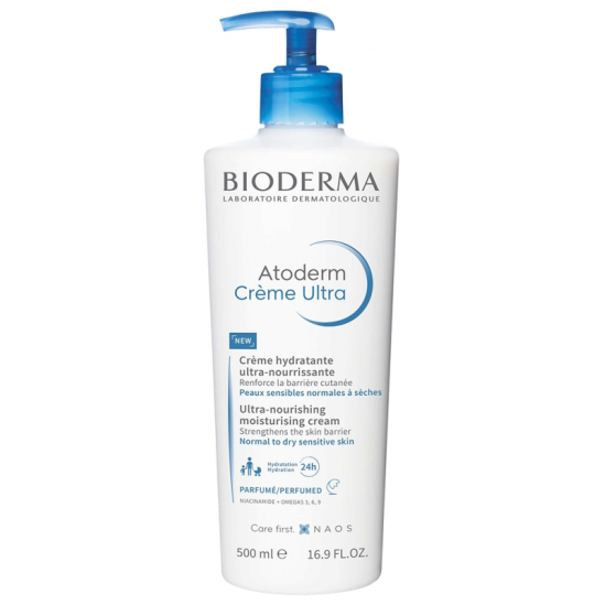 BIODERMA Atoderm Crème Hydratante Ultra-Nourrissante Parfumée 500 ml