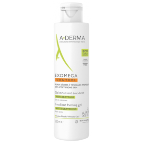 A-DERMA Exomega Control Gel Moussant Émollient Anti-Grattage 200 ml