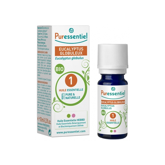 PURESSENTIEL Huile Essentielle d'Eucalyptus Globuleux Bio 10Ml