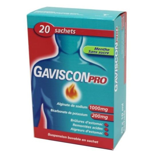 GAVISCONPRO MENTHE SUSP BUV BTE 20