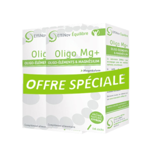 EFFINOV Oligo Mg+ Oligo-éléments et magnésium 2x14 sticks