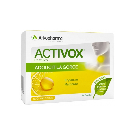 Activox Pastilles Blister 3x8 Miel Citron